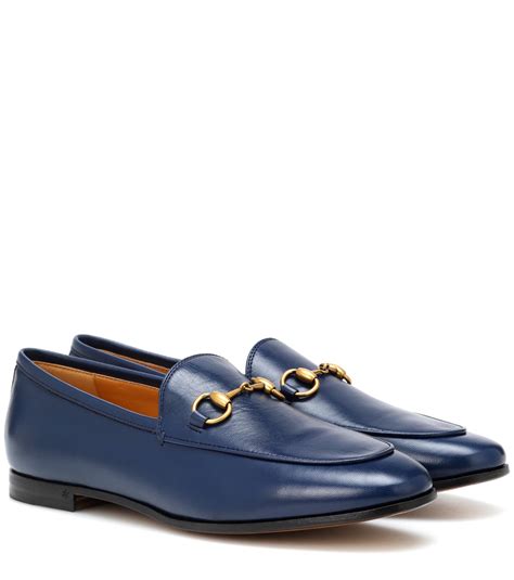 gucci jordaan blue|Gucci Jordaan Leather Loafer in Blue for Men .